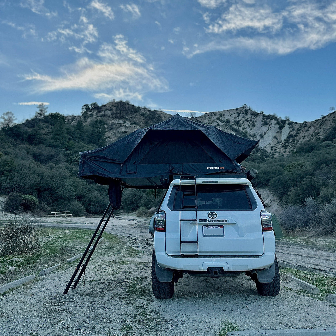 OPENROAD Family Quick-Open Soft Roof Top Tent (4-Person)