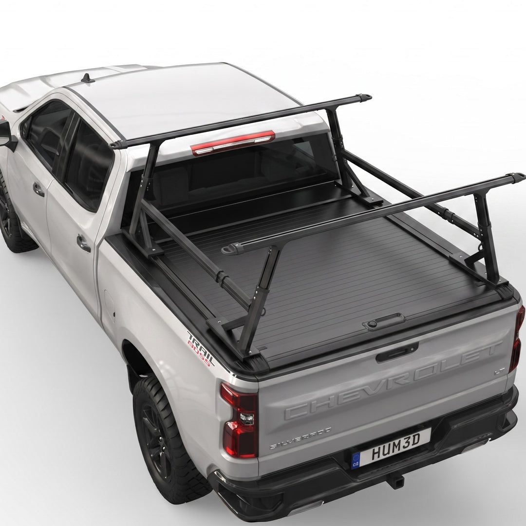 OPENROAD Aluminum Retractable Tonneau Cover for Chevy Silverado / Sierra 1500 (2019–2026) 5.8ft With Handle Openroad4wd
