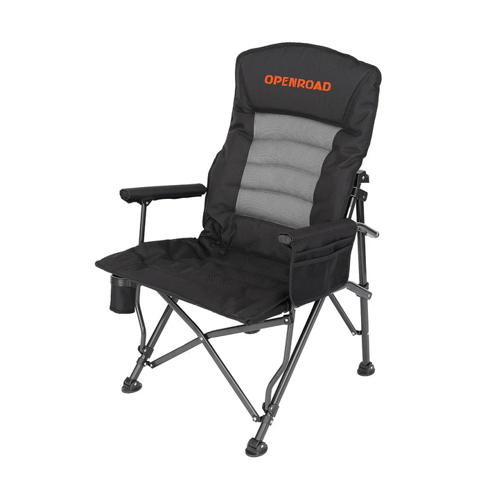 OPENROAD Aluminum Hard Shell Roof Top Tent with Insulated RTT Liner with 270 Awning with 270 Awning Side Wall with Camping Chair Pro Openroad4wd