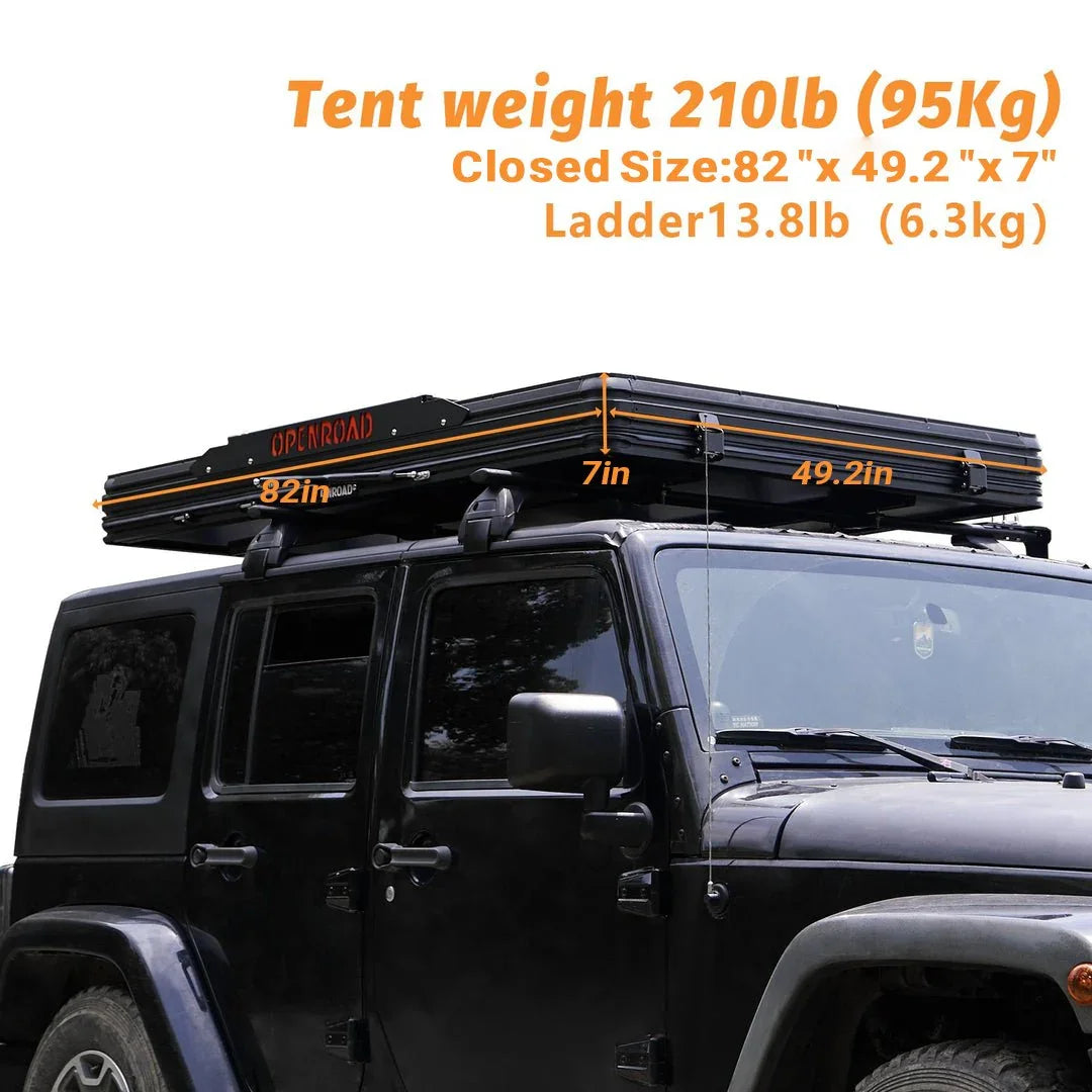 roof top tent weight OPENROAD Aluminum Best Hard Shell Roof Top Tent