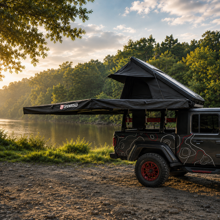 OPENROAD Aluminum Hard Shell Roof Top Tent - EdgeRoof Series
