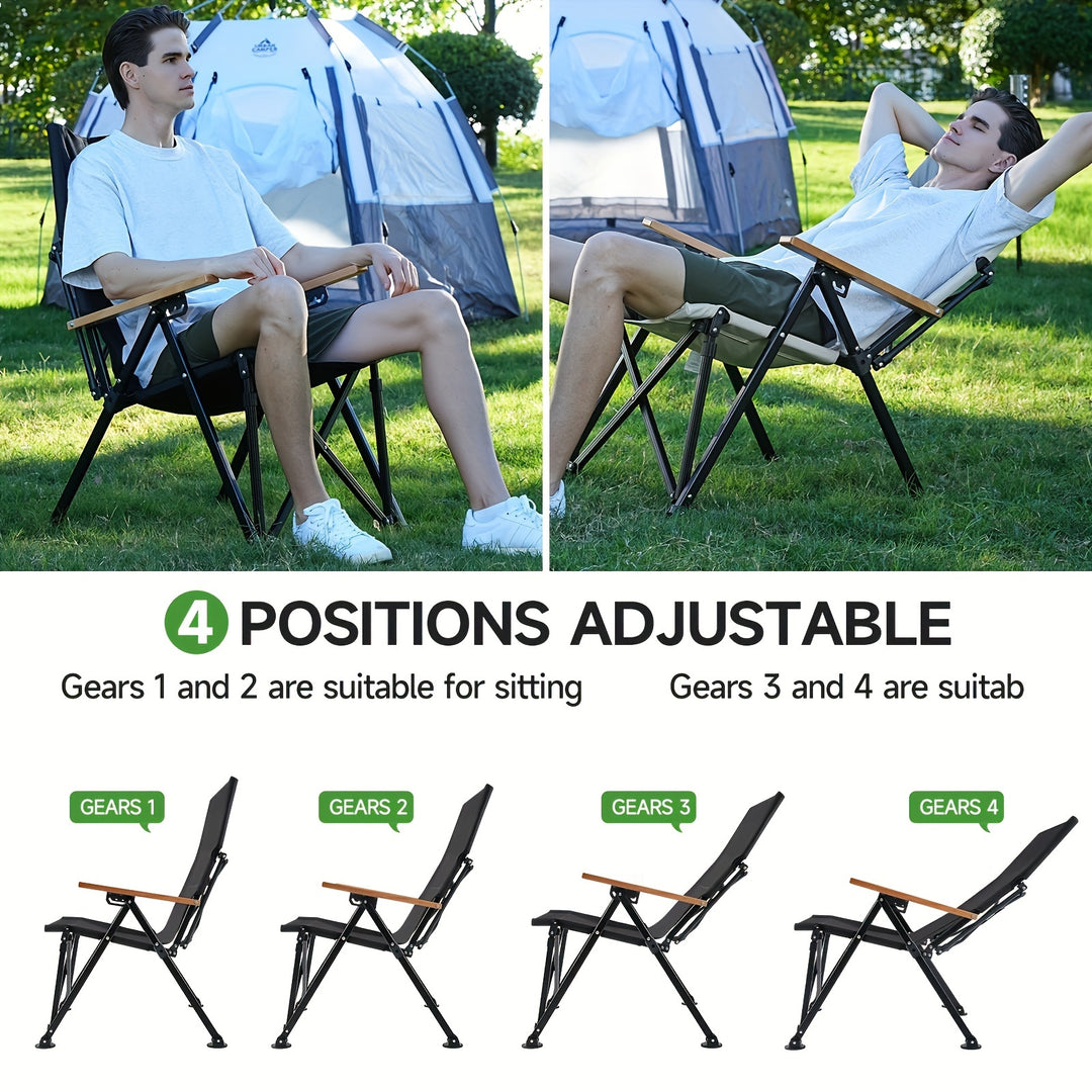 Folding armchair with adjustable backrest angle Openroad4wd