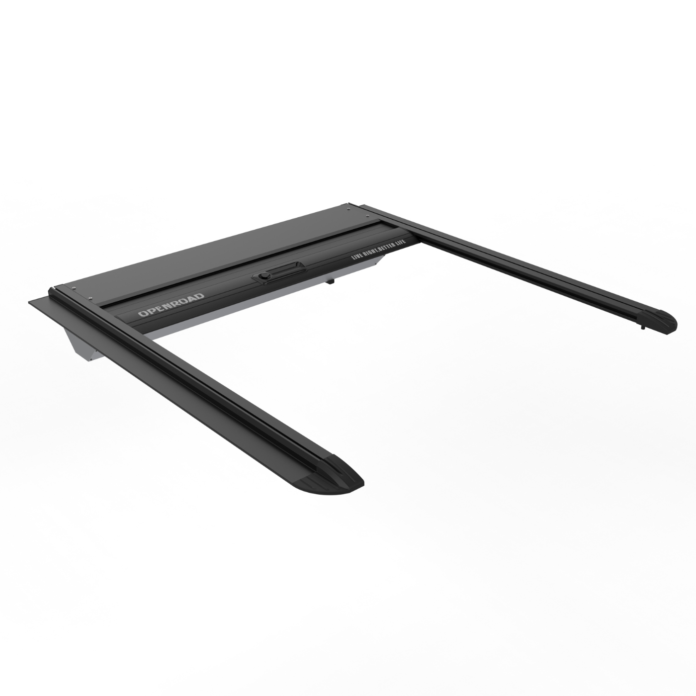 OPENROAD Universal Fit Adjustable Bed Rack for Trucks with Aluminum Retractable Tonneau Cover Openroad4wd