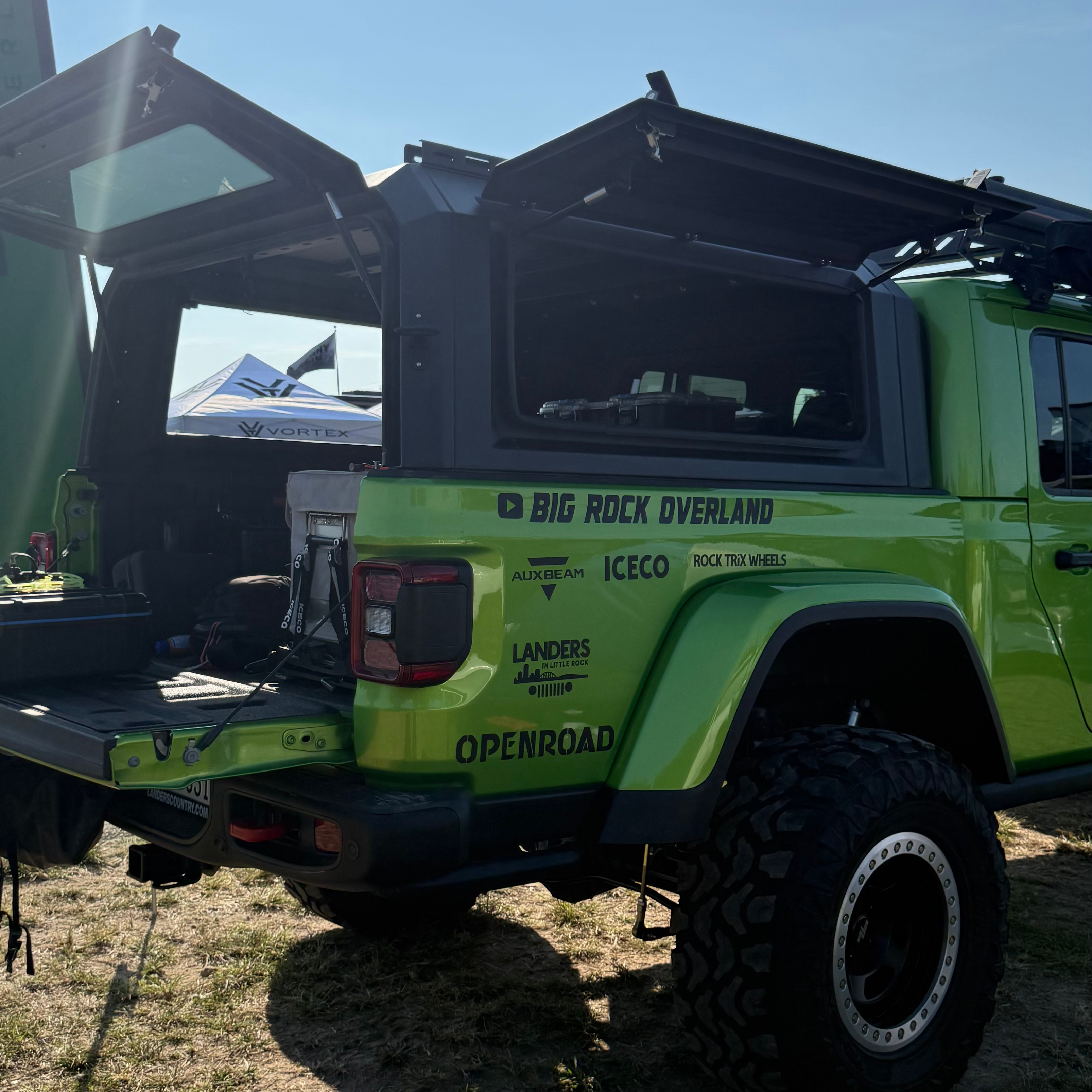 OPENROAD Truck Cap with Full Wing Doors, Extra-Large Storage, and LED Brake Light Openroad4wd