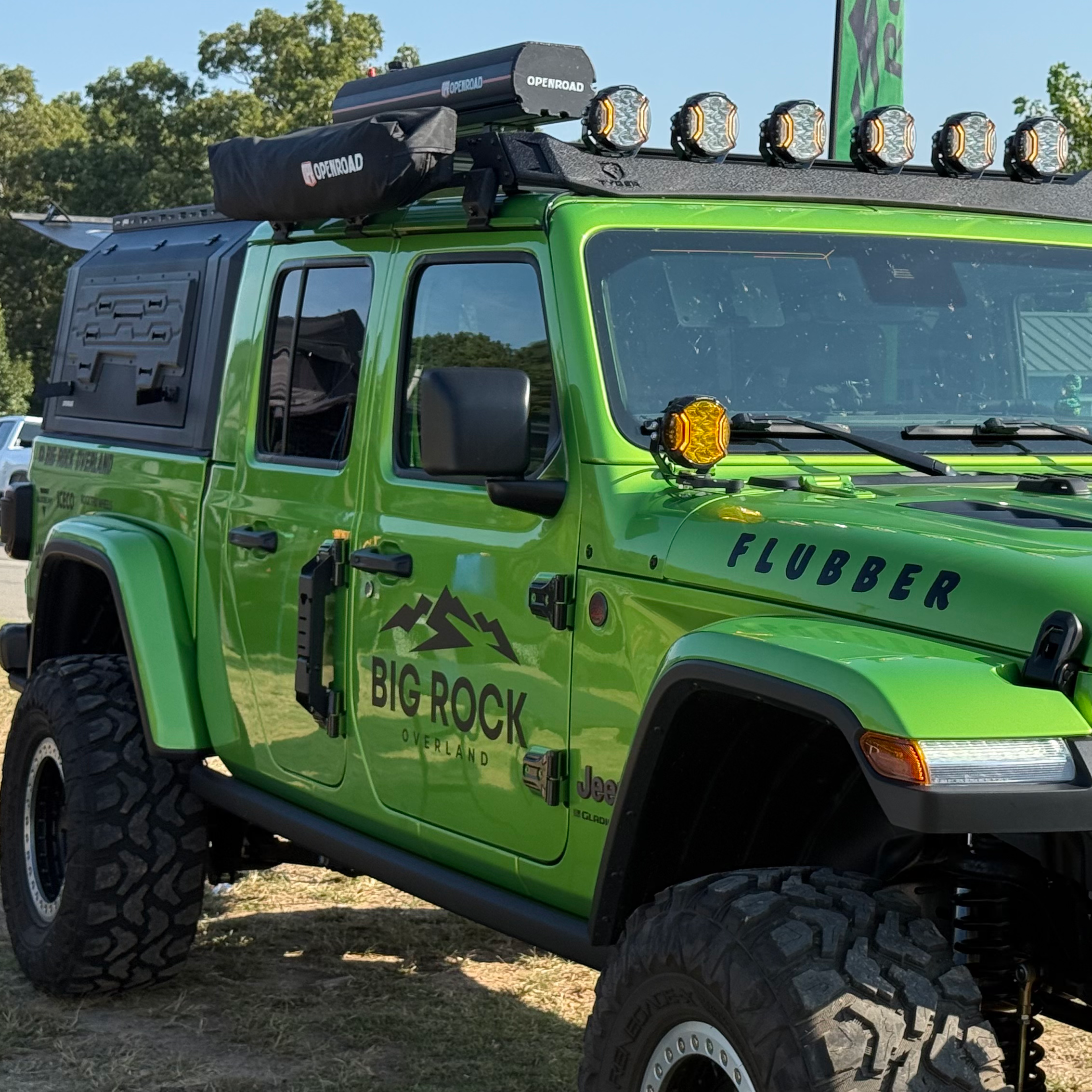 OPENROAD Truck Cap with Full Wing Doors, Extra-Large Storage, and LED Brake Light Openroad4wd