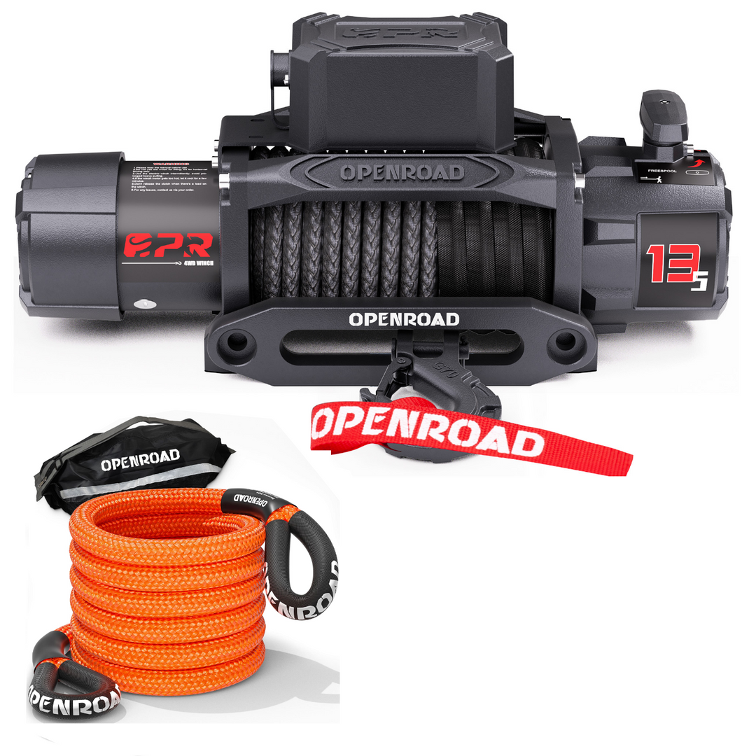 OPENROAD -Panther Series 3S 13,500lbs Winch with Synthetic Rope winch Openroad4wd 13500lbs Winch with Kinetic Rope