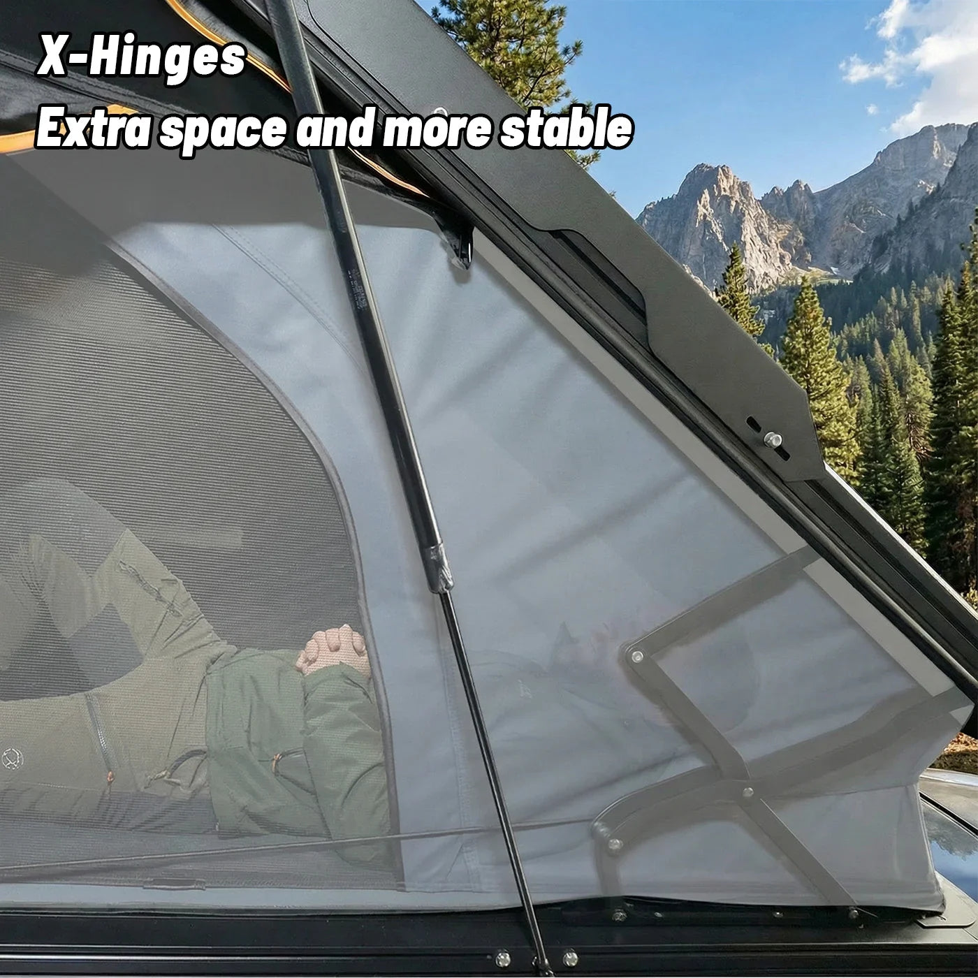 OPENROAD Aluminum Hard Shell Roof Top Tent-PeakRoof LT V2 Series openroad4wd.com