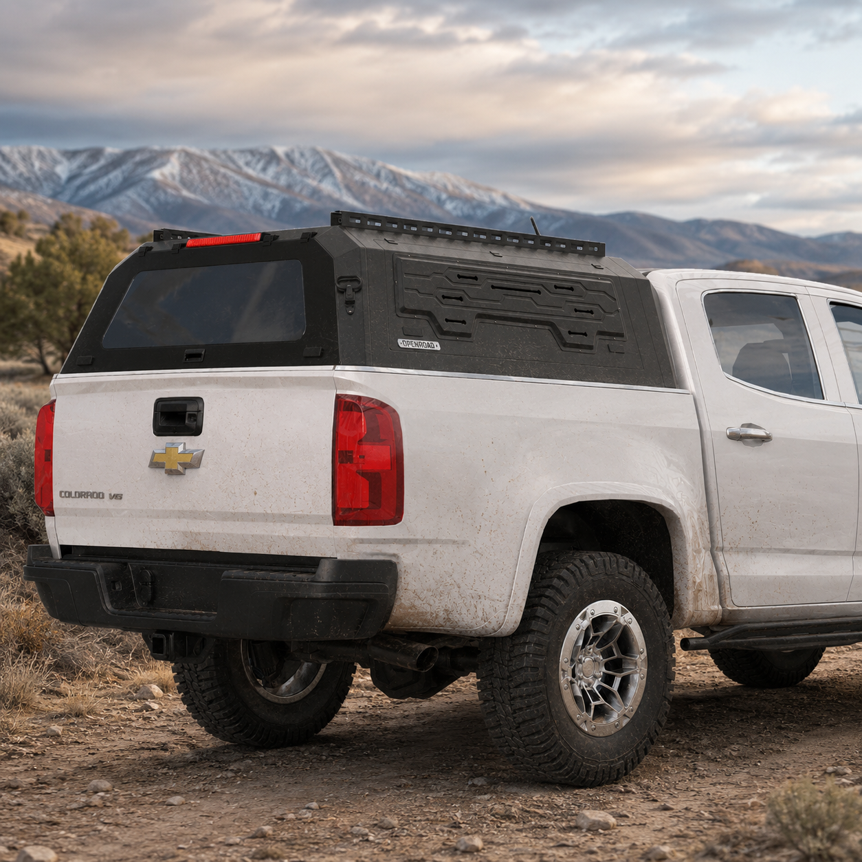 OPENROAD Aluminum Truck Cap for Chevy Colorado/GMC Canyon (2015-2022) – 5ft Bed Openroad4wd