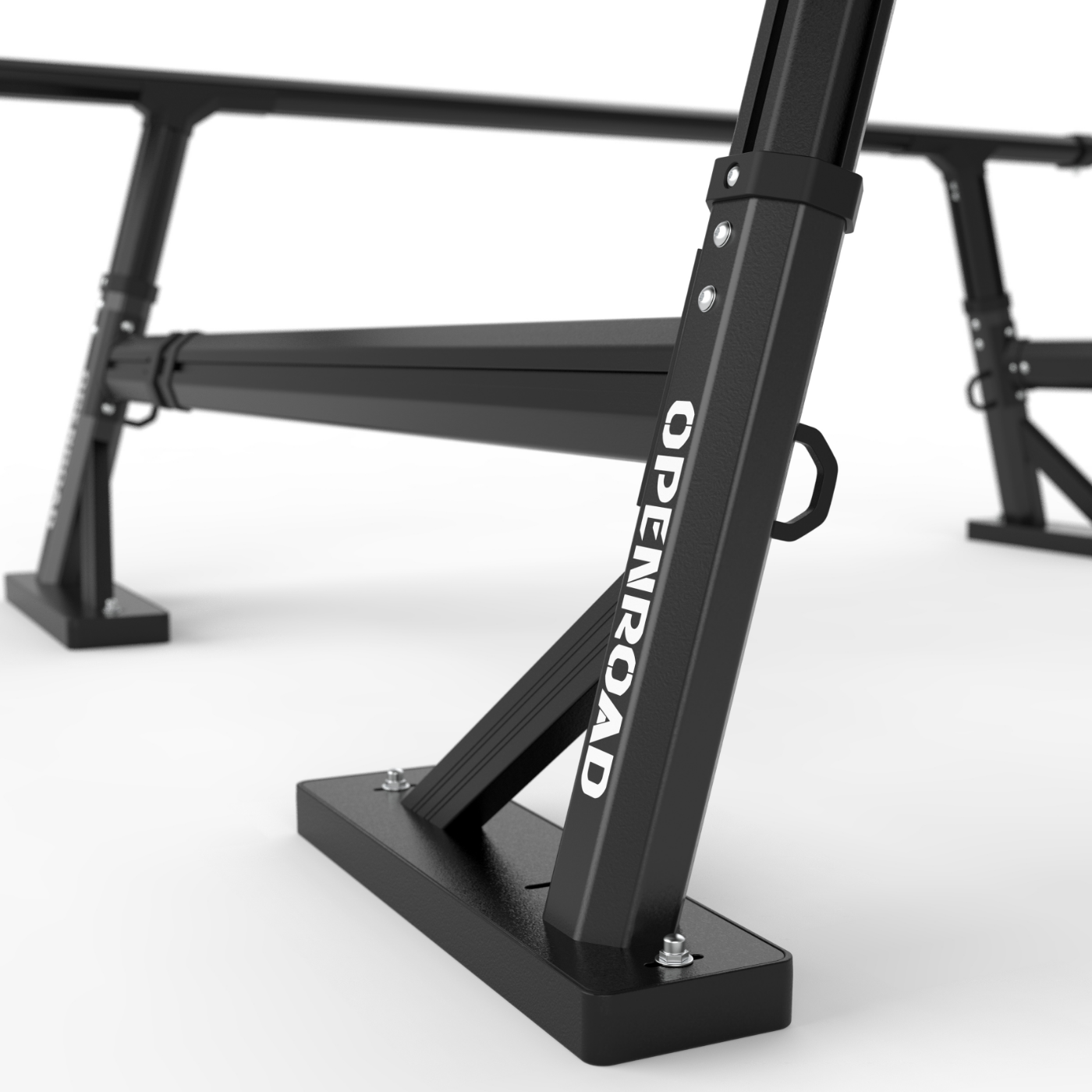 OPENROAD Universal Fit Adjustable Bed Rack for Trucks with Aluminum Retractable Tonneau Cover Openroad4wd