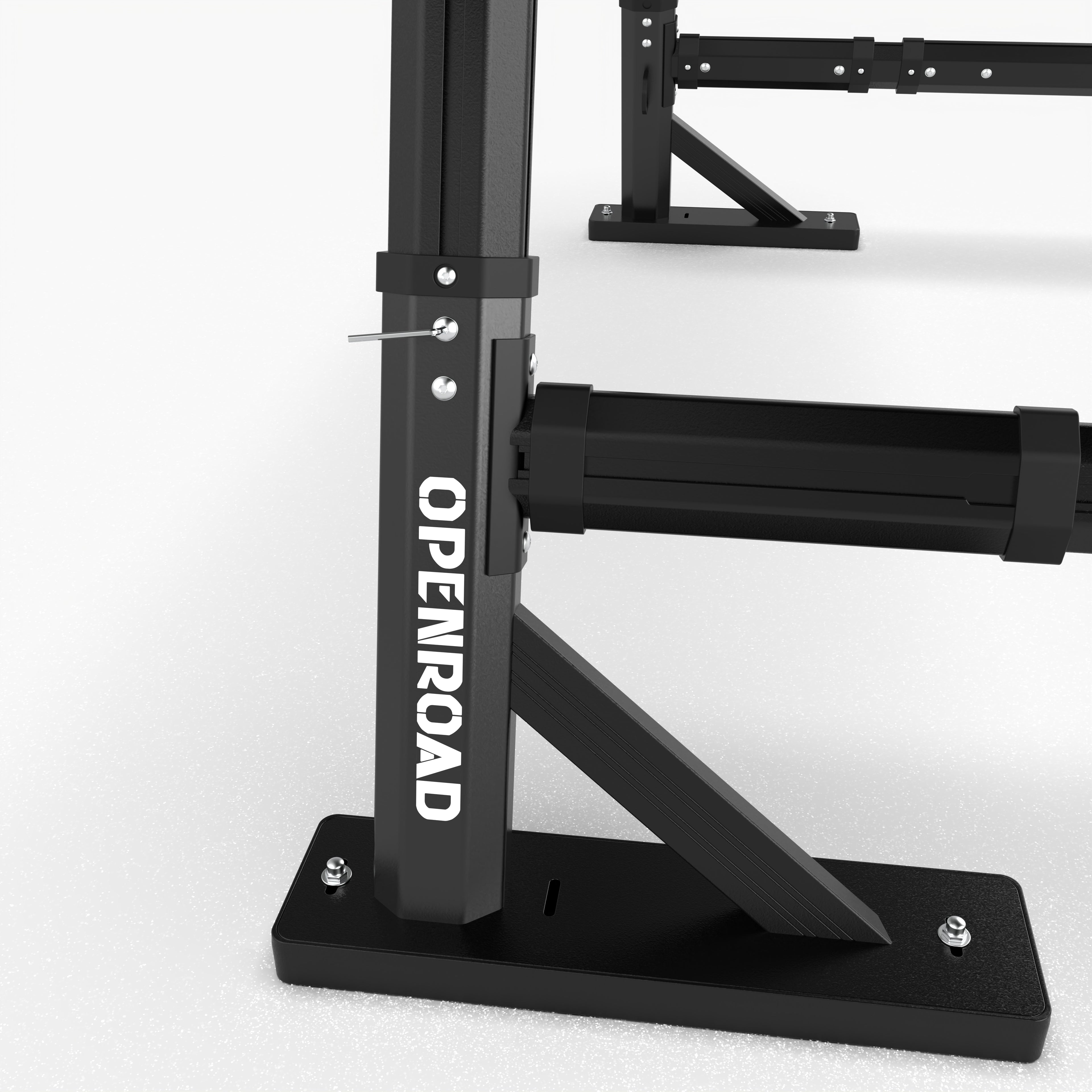 OPENROAD Universal Fit Adjustable Bed Rack for Trucks with Aluminum Retractable Tonneau Cover Openroad4wd