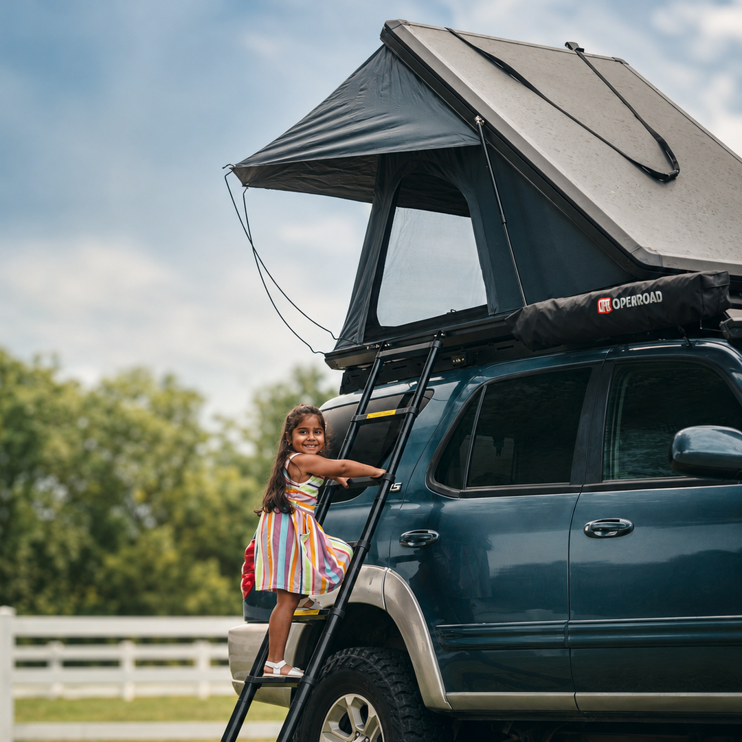 OPENROAD Aluminum Hard Shell Roof Top Tent - EdgeRoof Series