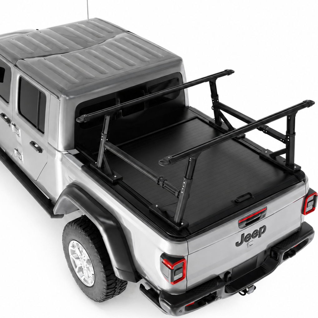 OPENROAD Aluminum Retractable Tonneau Cover for Jeep Gladiator (2019-2026) 5ft With handle Openroad4wd
