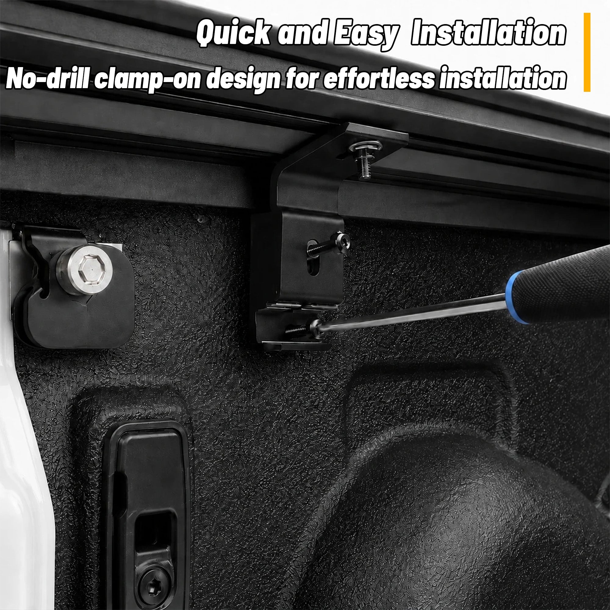 OPENROAD Aluminum Retractable Tonneau Cover for Chevy Silverado / Sierra 1500 (2019–2026) 5.8ft With Handle Openroad4wd