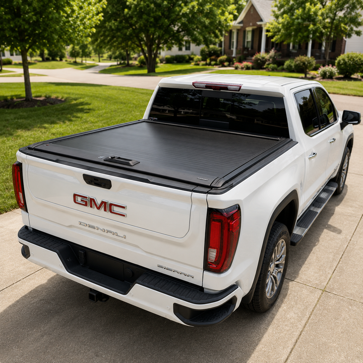 OPENROAD Aluminum Retractable Tonneau Cover for Chevy Silverado / Sierra 1500 (2019–2026) 5.8ft With Handle Openroad4wd