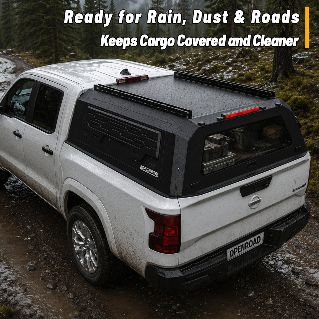 OPENROAD Aluminum Truck Cap for Nissan Frontier (2022-2026) Openroad4wd