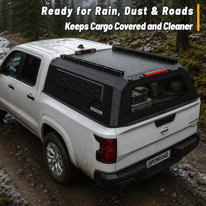 OPENROAD Aluminum Truck Cap for Nissan Frontier (2022-2026) Openroad4wd