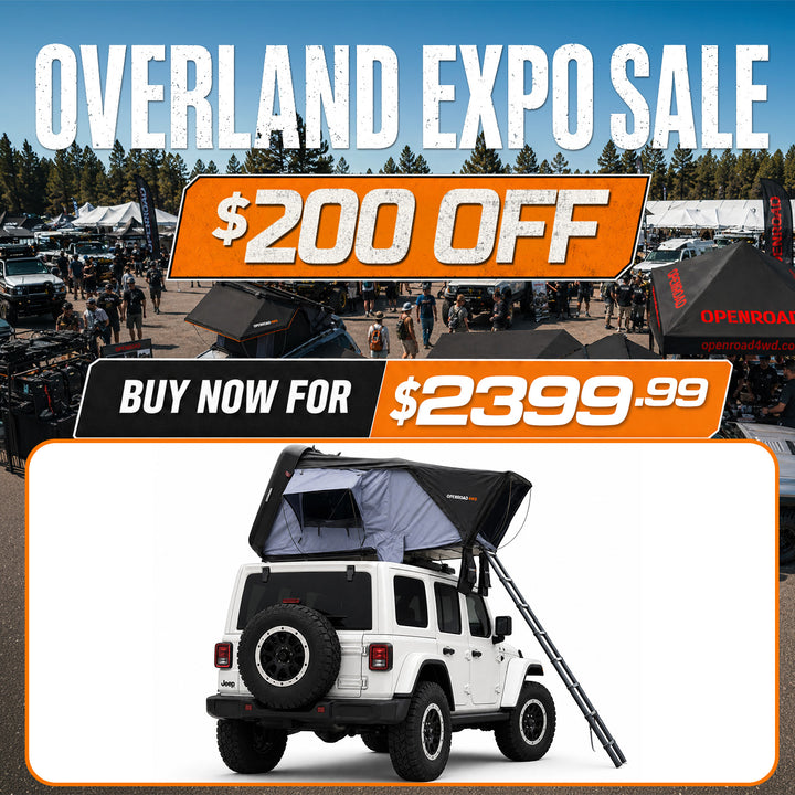 OPENROAD FlowRoof Side-Open Hard Shell Rooftop Tent Openroad4wd