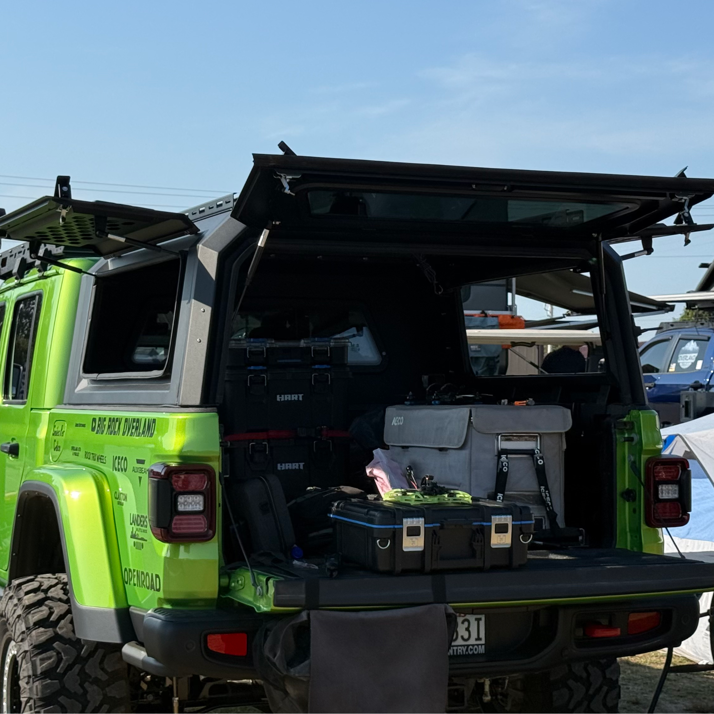 OPENROAD Truck Cap with Full Wing Doors, Extra-Large Storage, and LED Brake Light Openroad4wd