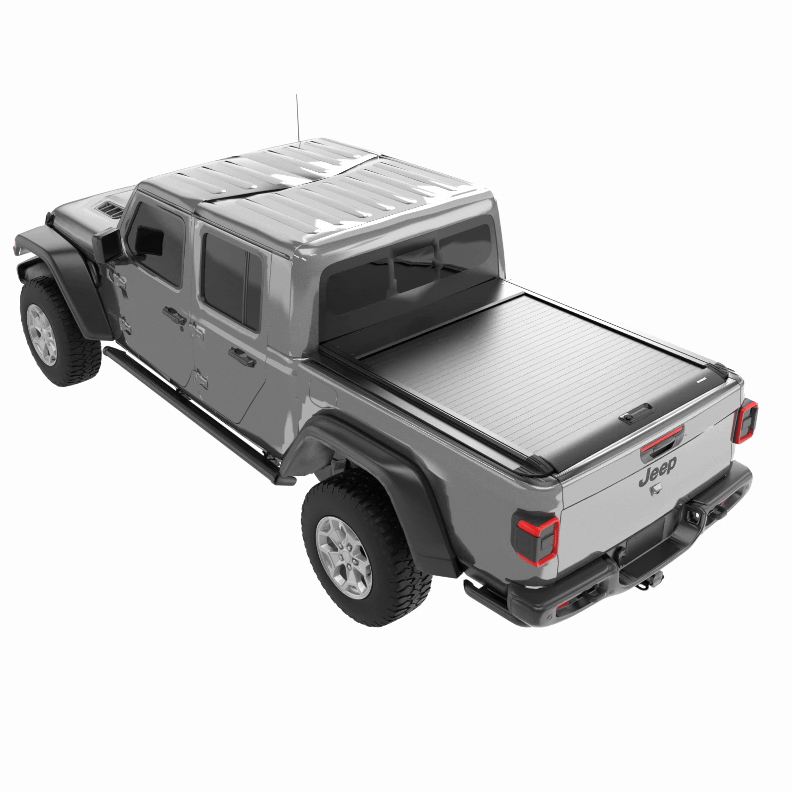 OPENROAD Aluminum Retractable Tonneau Cover for Jeep Gladiator (2019-2026) 5ft With handle Openroad4wd