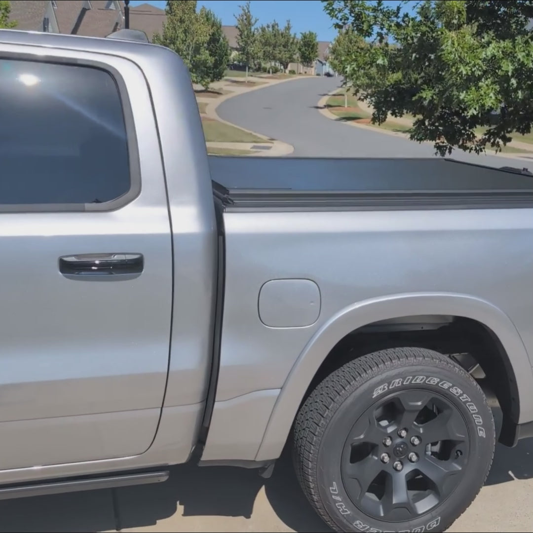 OPENROAD Aluminum Retractable Tonneau Cover for RAM 1500(2009-2026) 5.7ft With handle Openroad4wd