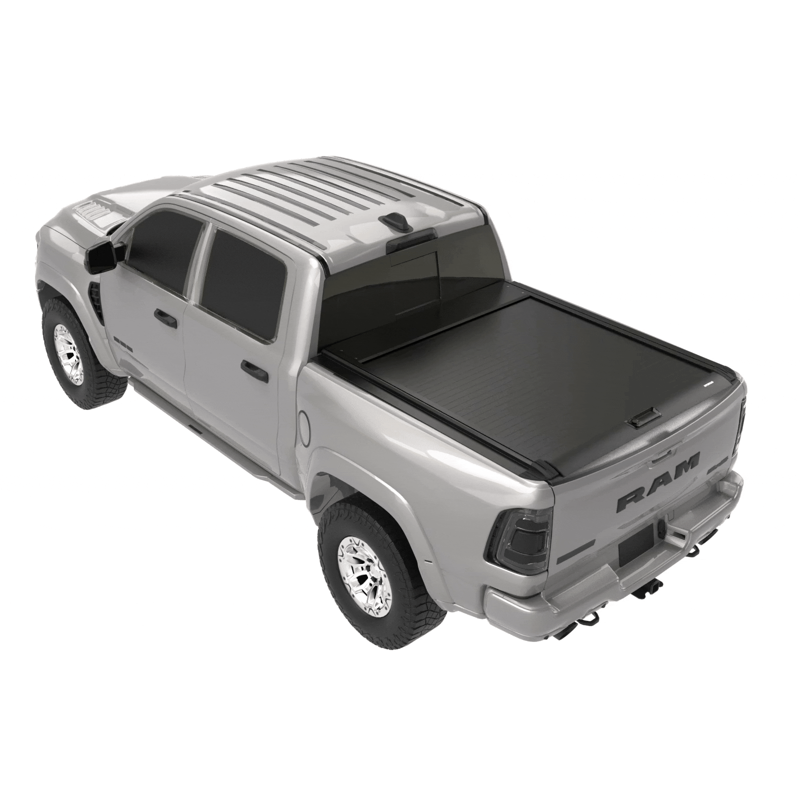 OPENROAD Aluminum Retractable Tonneau Cover for RAM 1500(2009-2026) 5.7ft With handle Openroad4wd