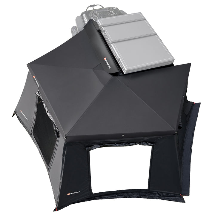 OPENROAD 270 Free Standing Awning and Sidewalls with Trunk Sidewall Openroad4wd Driver