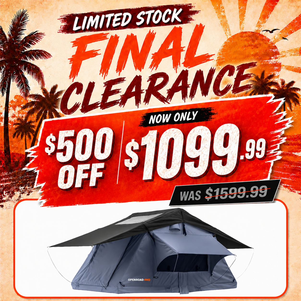 OPENROAD Soft Roof Top Tent