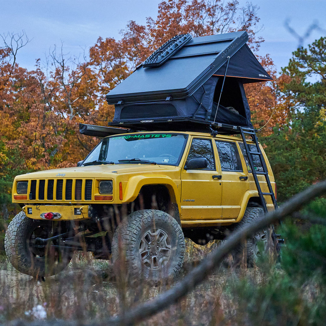 OPENROAD Aluminum Hard Shell Roof Top Tent - PeakRoof Series  openroad4wd.com Standard Shipping  