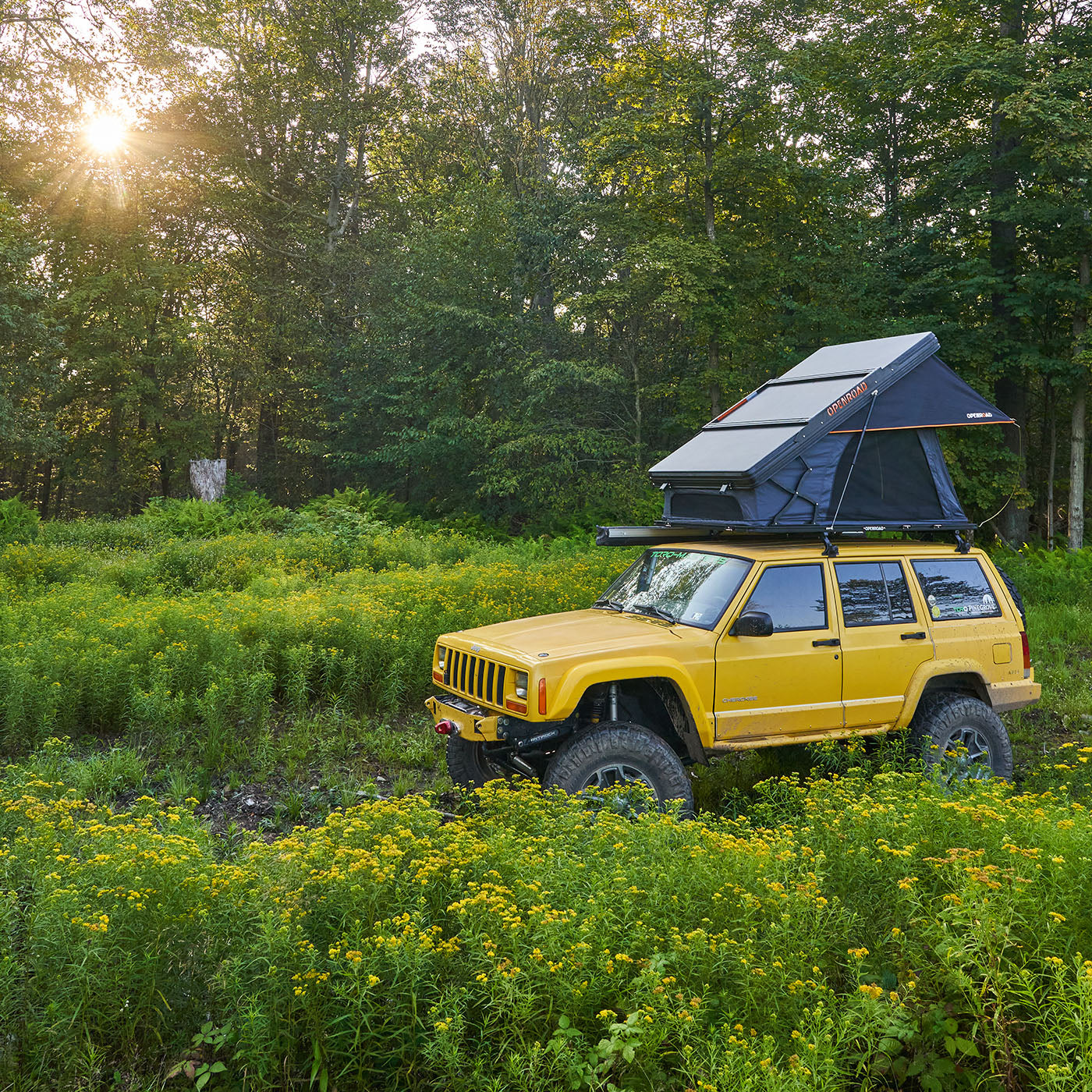 OPENROAD Aluminum Hard Shell Roof Top Tent - PeakRoof Series  openroad4wd.com   