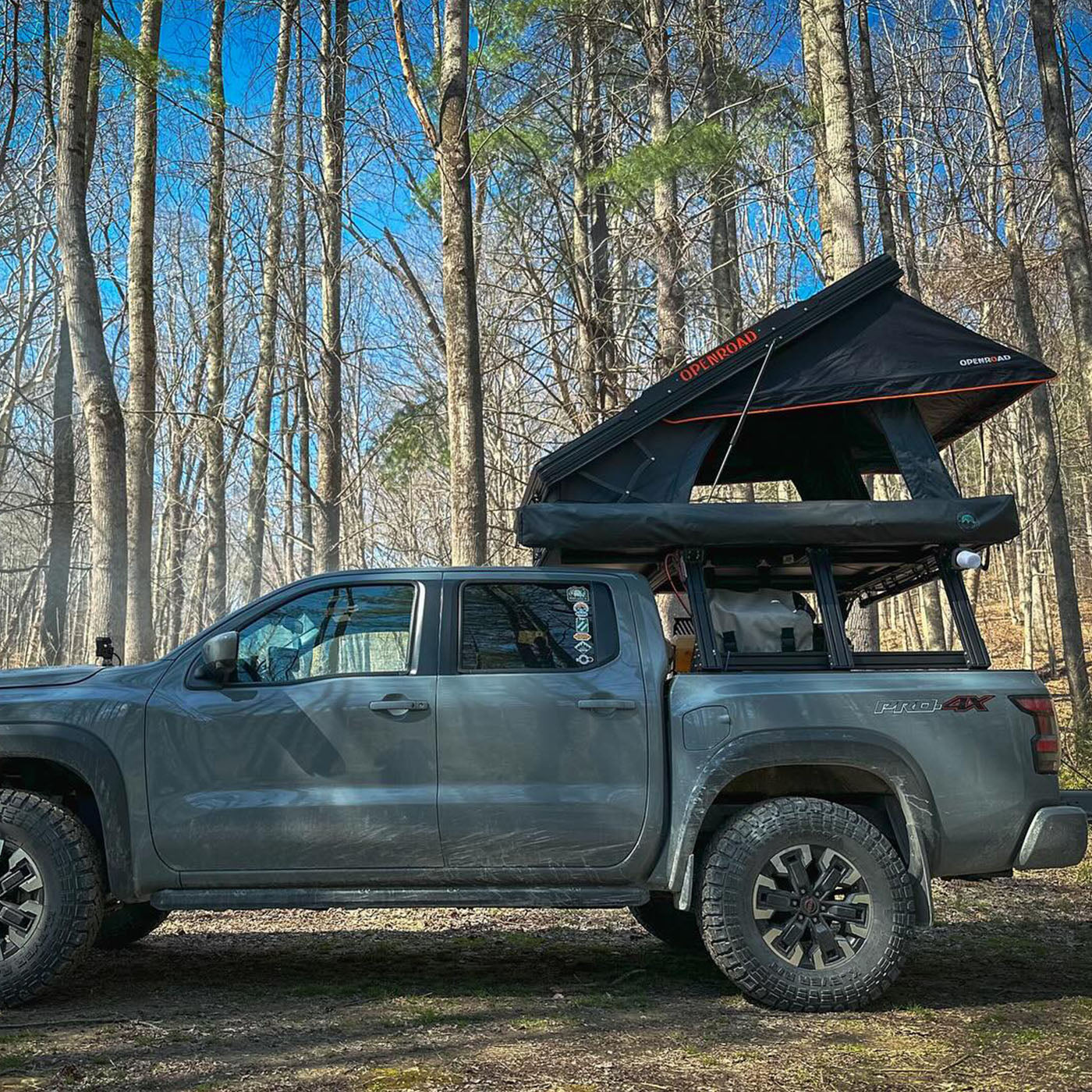 OPENROAD Aluminum Hard Shell Roof Top Tent - PeakRoof Series  openroad4wd.com   
