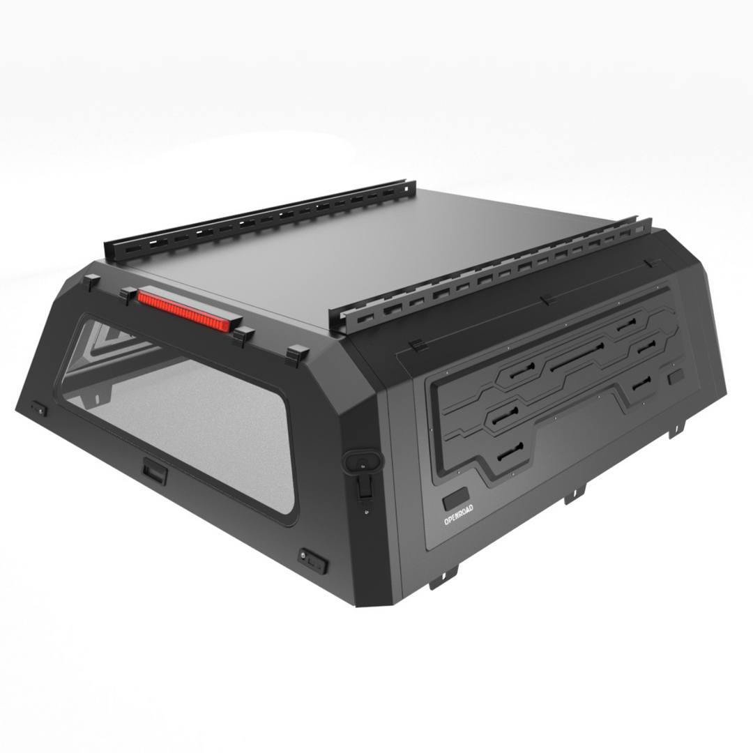 OPENROAD Truck Cap with Full Wing Doors, Extra-Large Storage, and LED Brake Light Openroad4wd