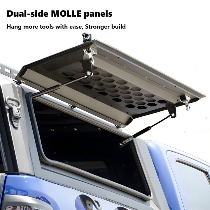 OPENROAD Truck Cap with Full Wing Doors, Extra-Large Storage, and LED Brake Light Openroad4wd