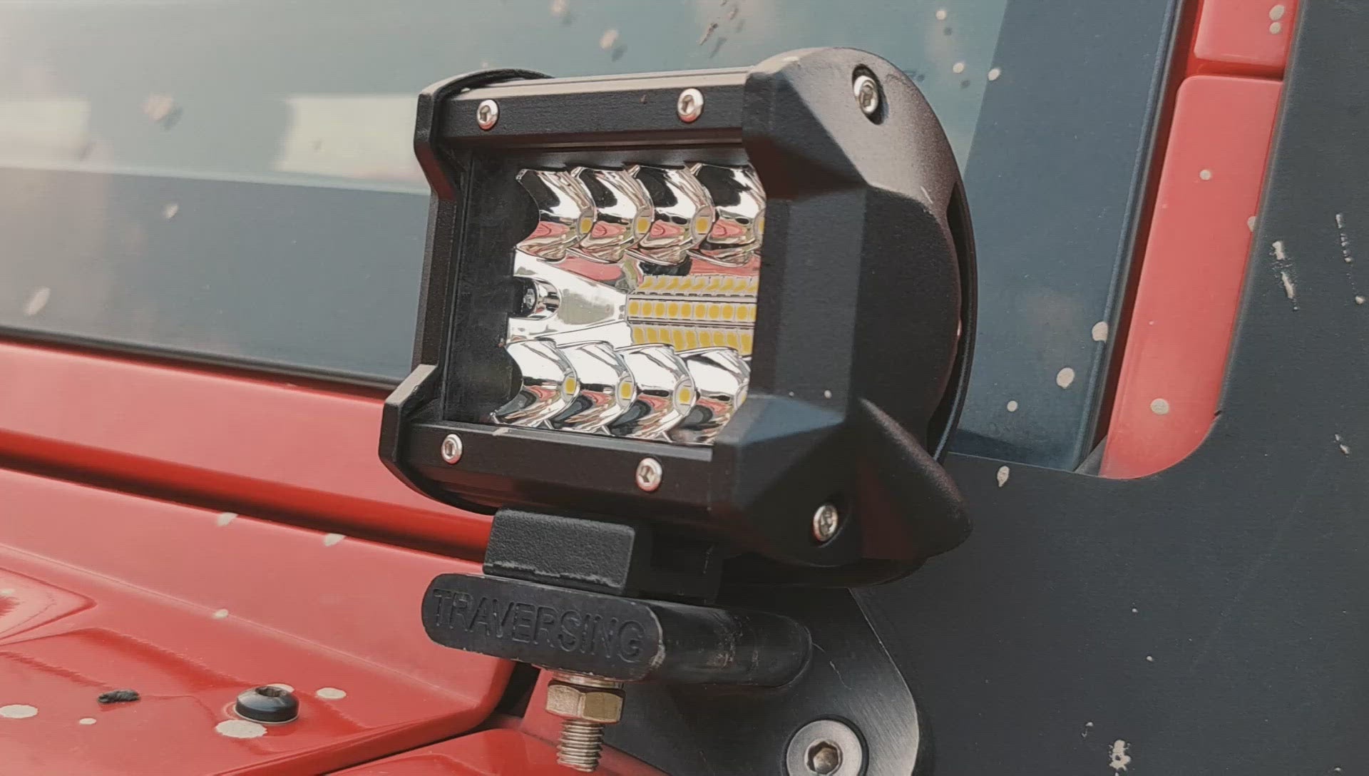 Led Light Bar 4 inch Led Pods Lights Off Road Lights for Offroader, Truck, Car, ATV, SUV, Jeep